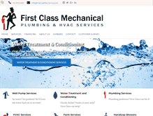 Tablet Screenshot of firstclassmechanical.com